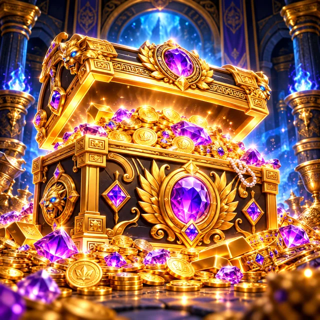 Golden Treasure themed illustration