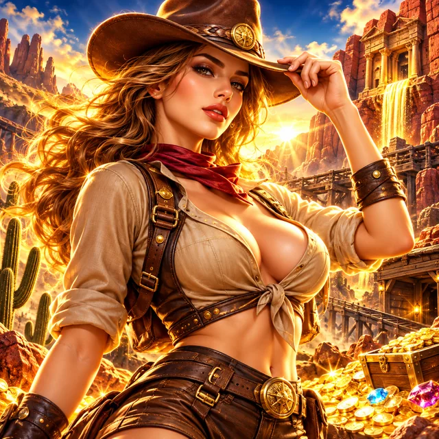 Western Adventure themed illustration